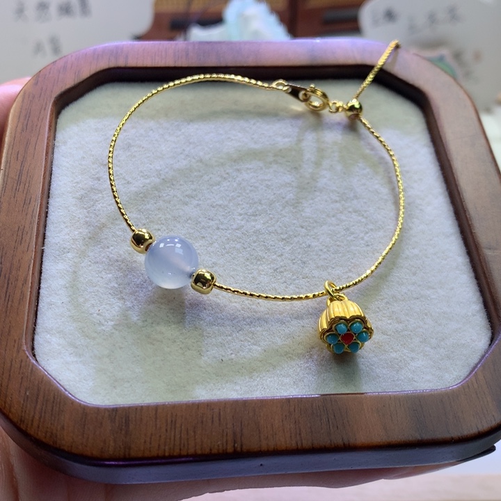 未镶嵌手链翡翠晴底