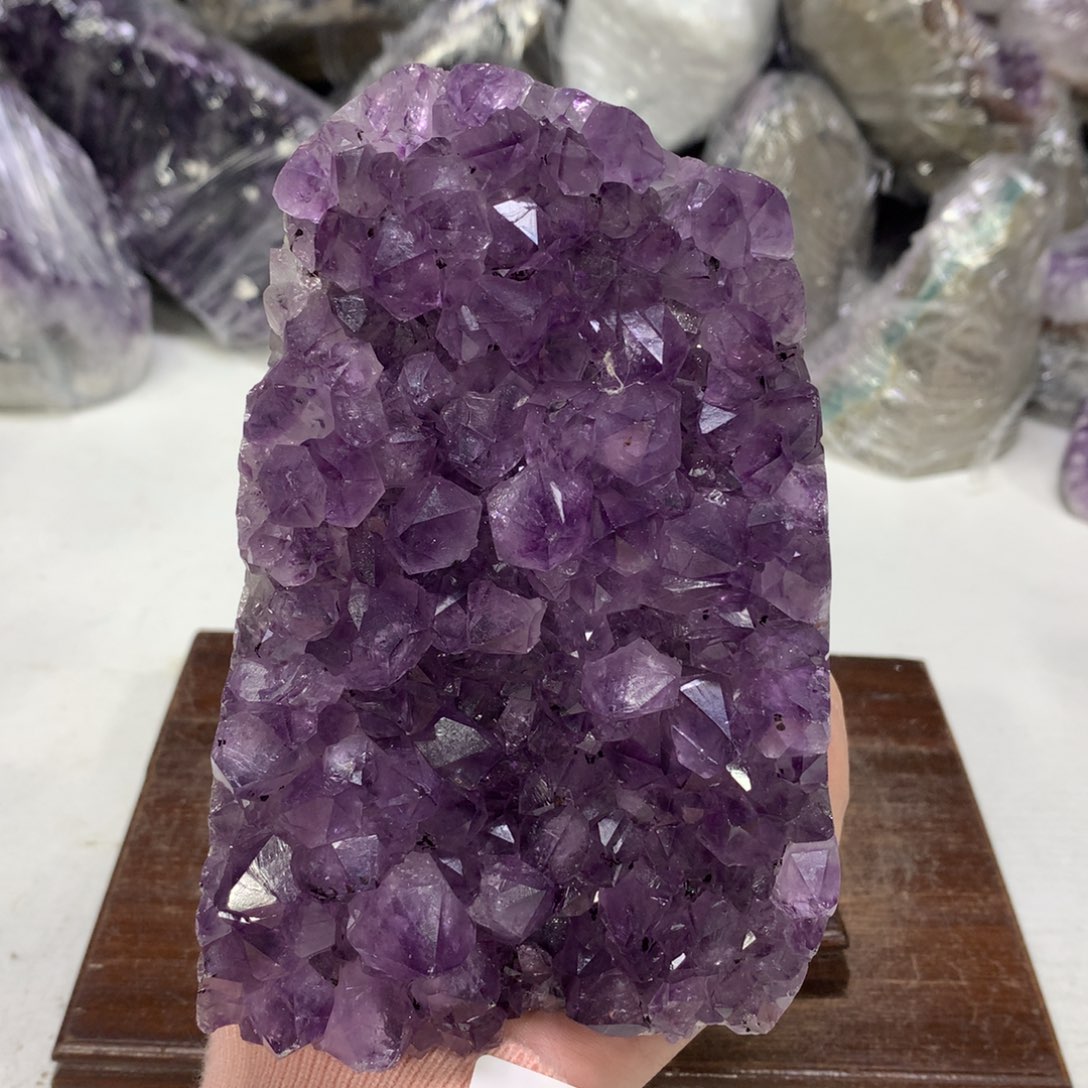 紫晶摆件未镶嵌水晶