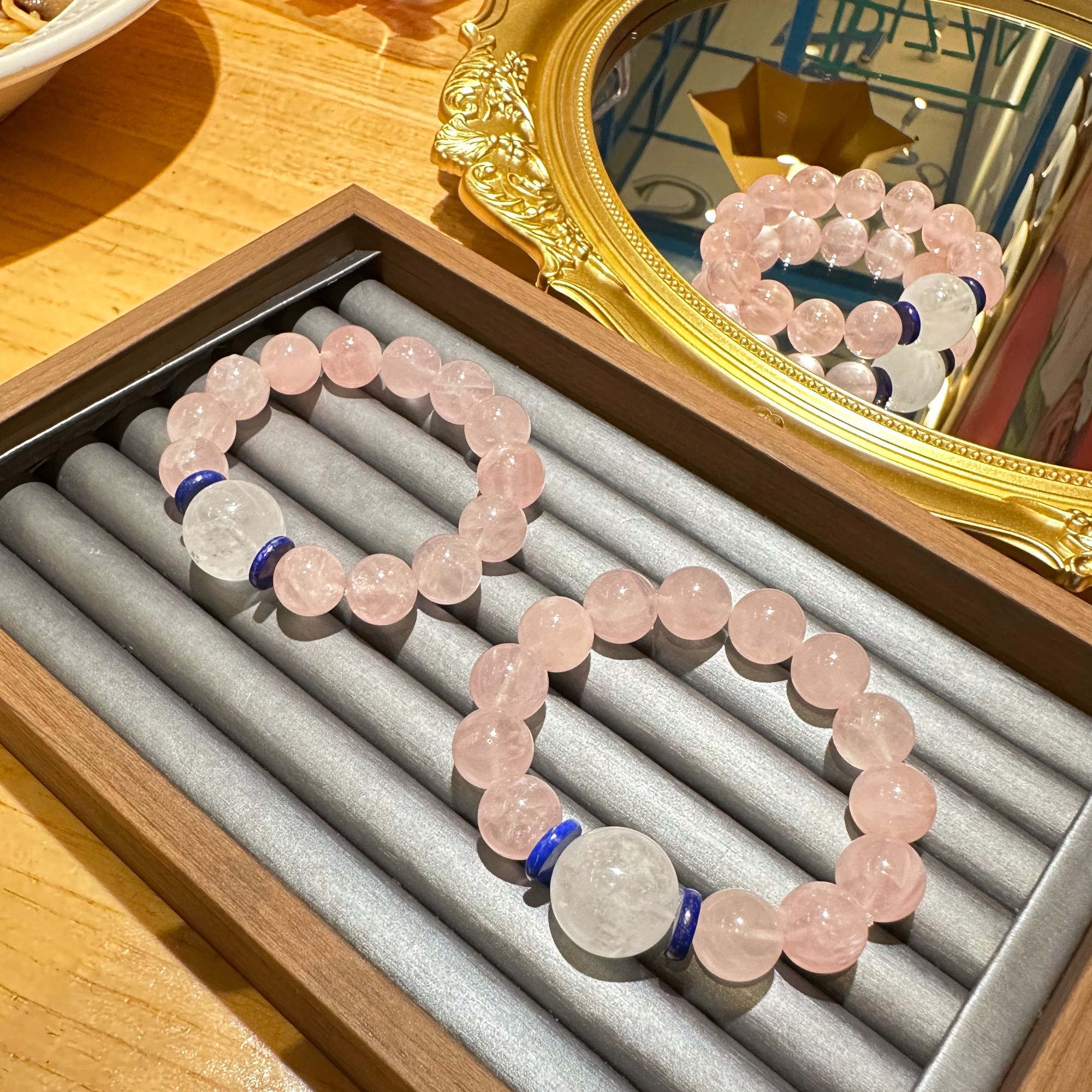 【莱玺原创设计】粉水晶手串