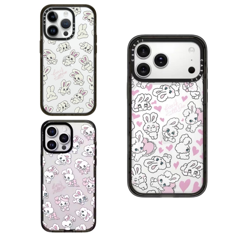 CASE联名顽皮爱心兔子镜面16Pro手机壳FY适用iPhone17手机壳苹果1