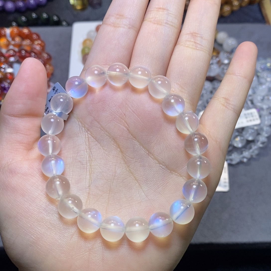 月光石手链未镶嵌手串