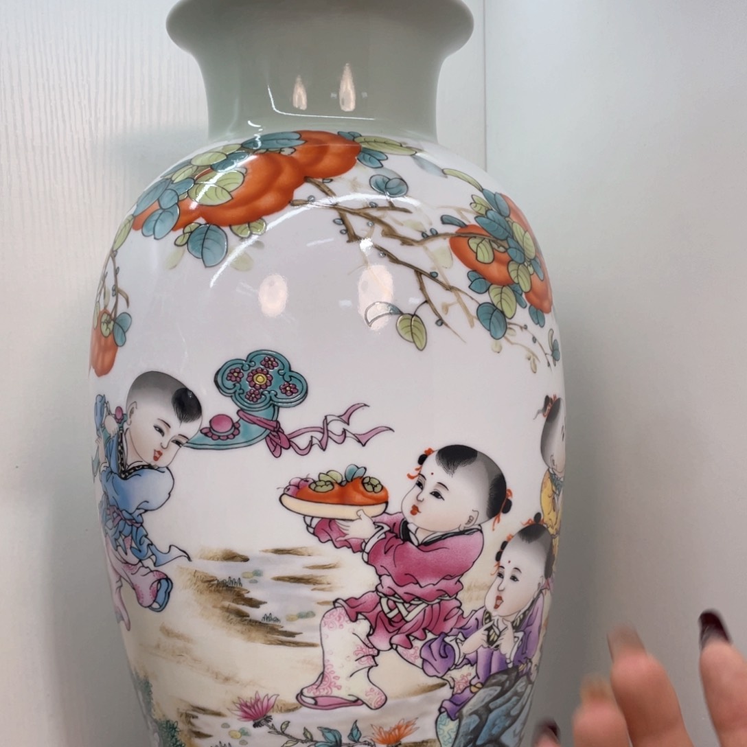 摆件景德镇陶瓷现代工艺摆件花瓶景德镇陶瓷花瓶
