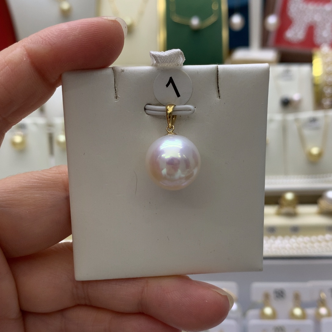 淡水珍珠项链18K金镶嵌