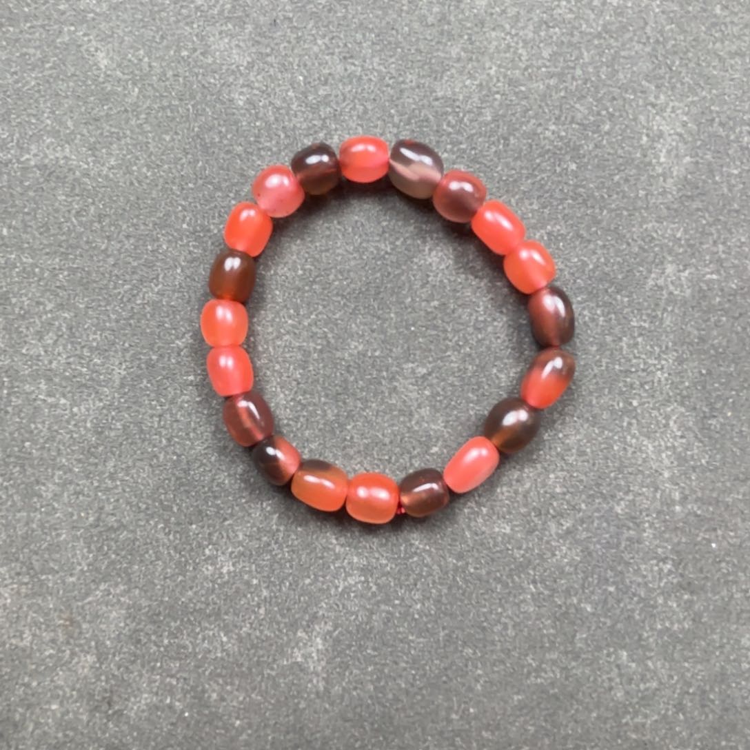 南红玛瑙手链未镶嵌语*