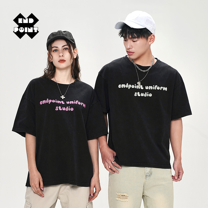 Endpoint英文复古印花T恤