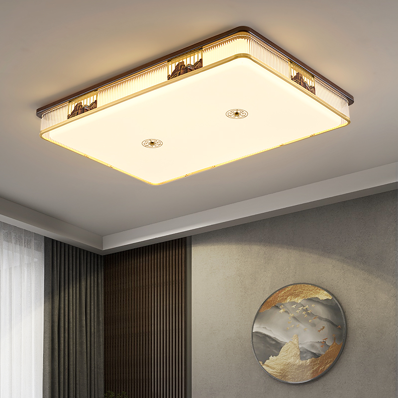 新款万里长城客厅灯饰大灯餐厅大厅卧室家用主卧新中式简约吸顶灯