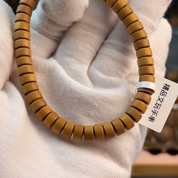 檀香木4x7流行珠顺纹