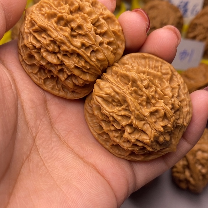 文玩核桃把件盘龙狮子头