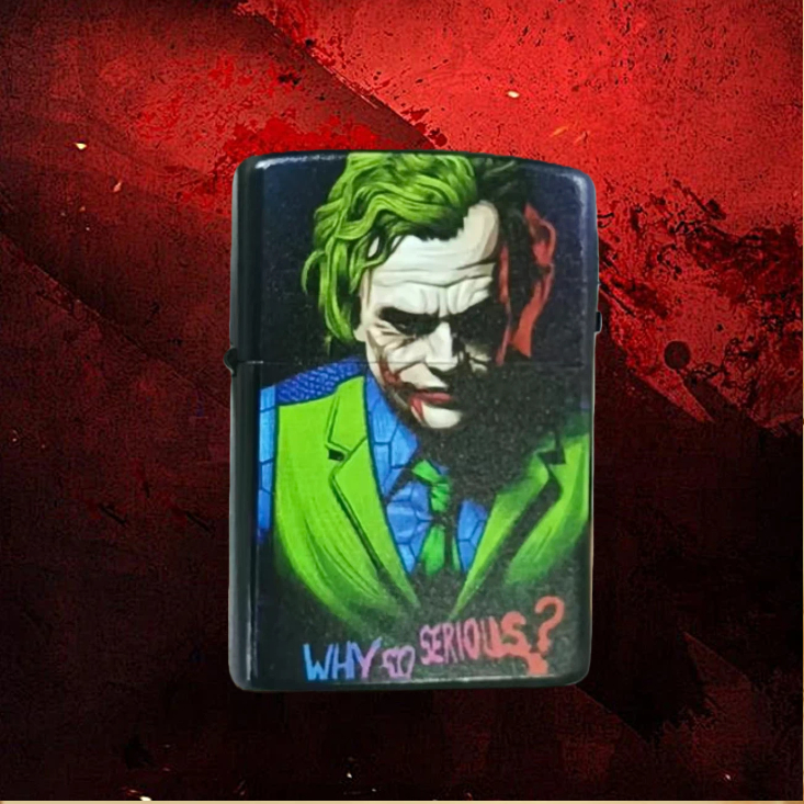 彩绘小丑1 黑漆彩印防风打火机