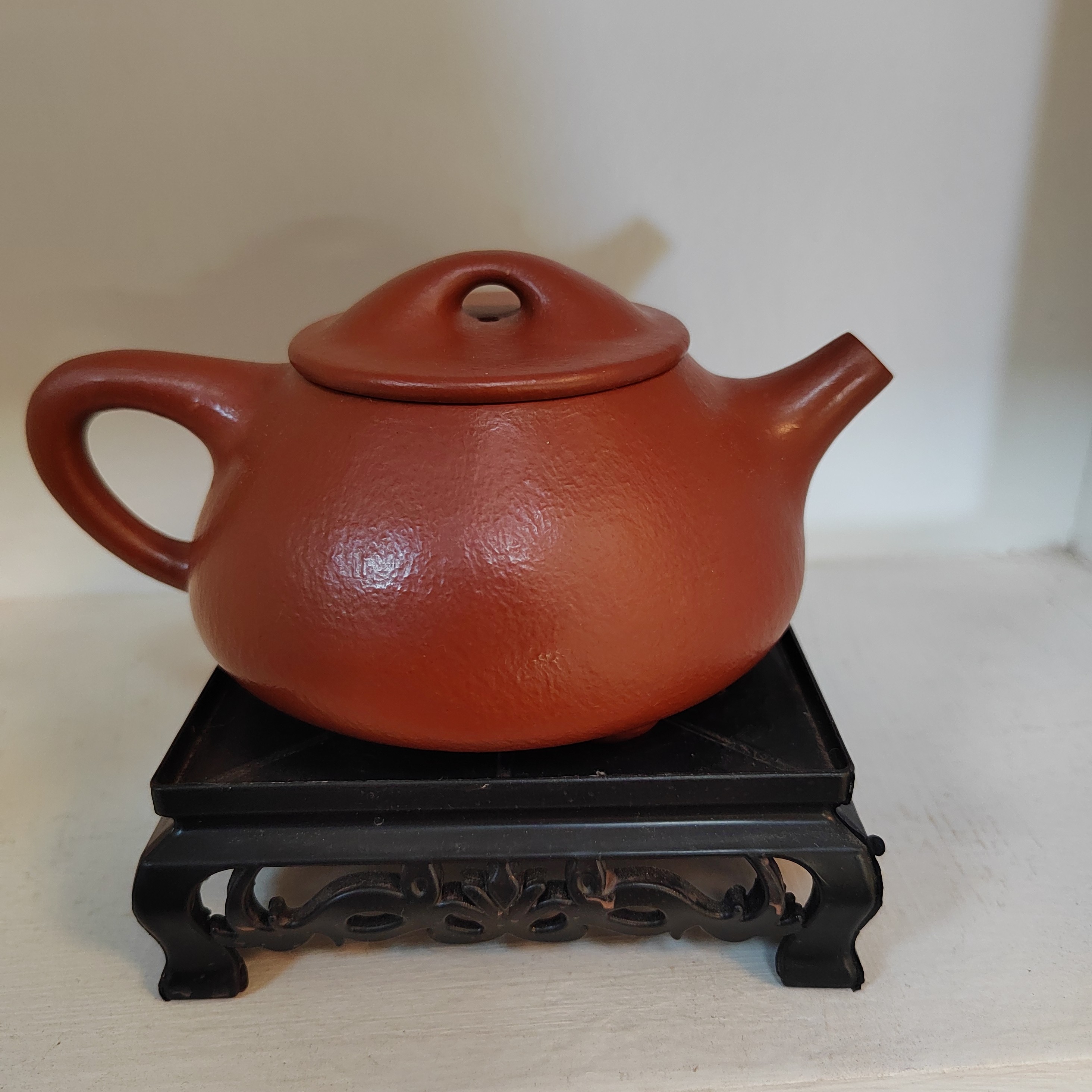 原矿朱泥30目石瓢全手工250cc微瑕