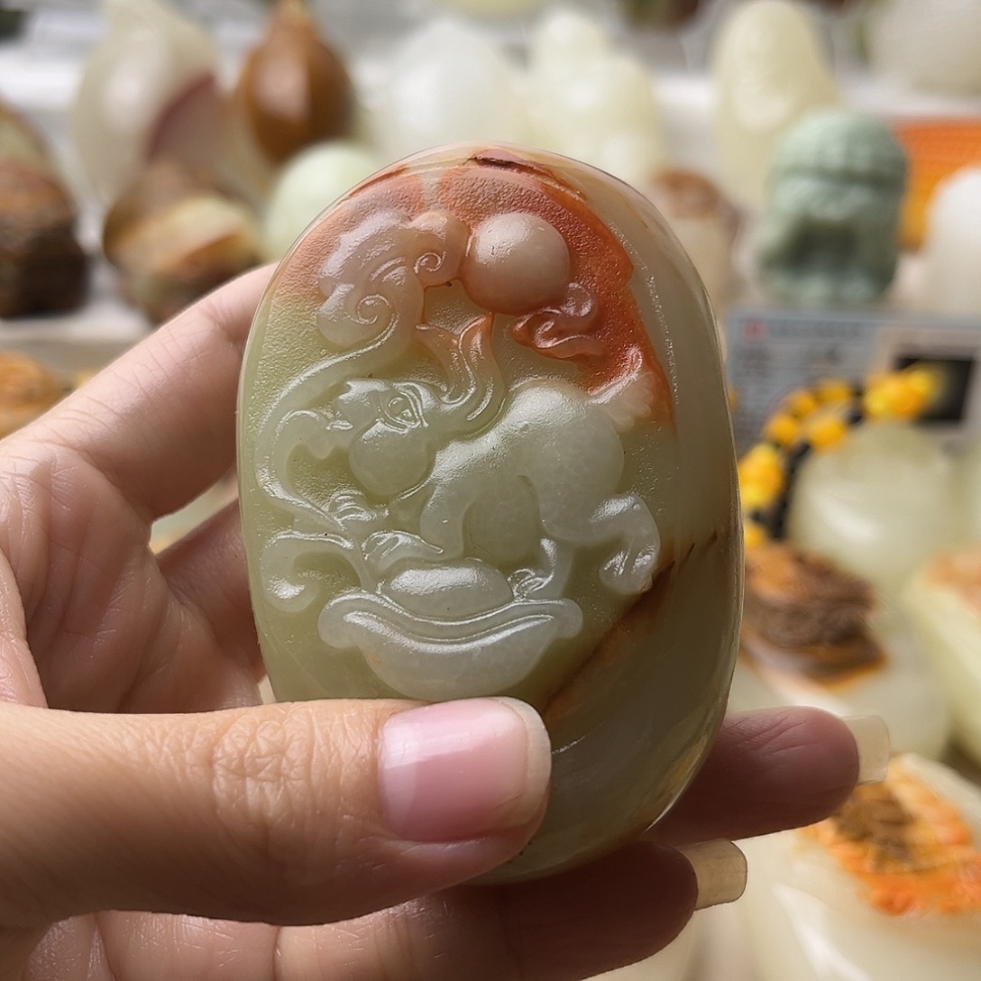 石材古青石不退换兔