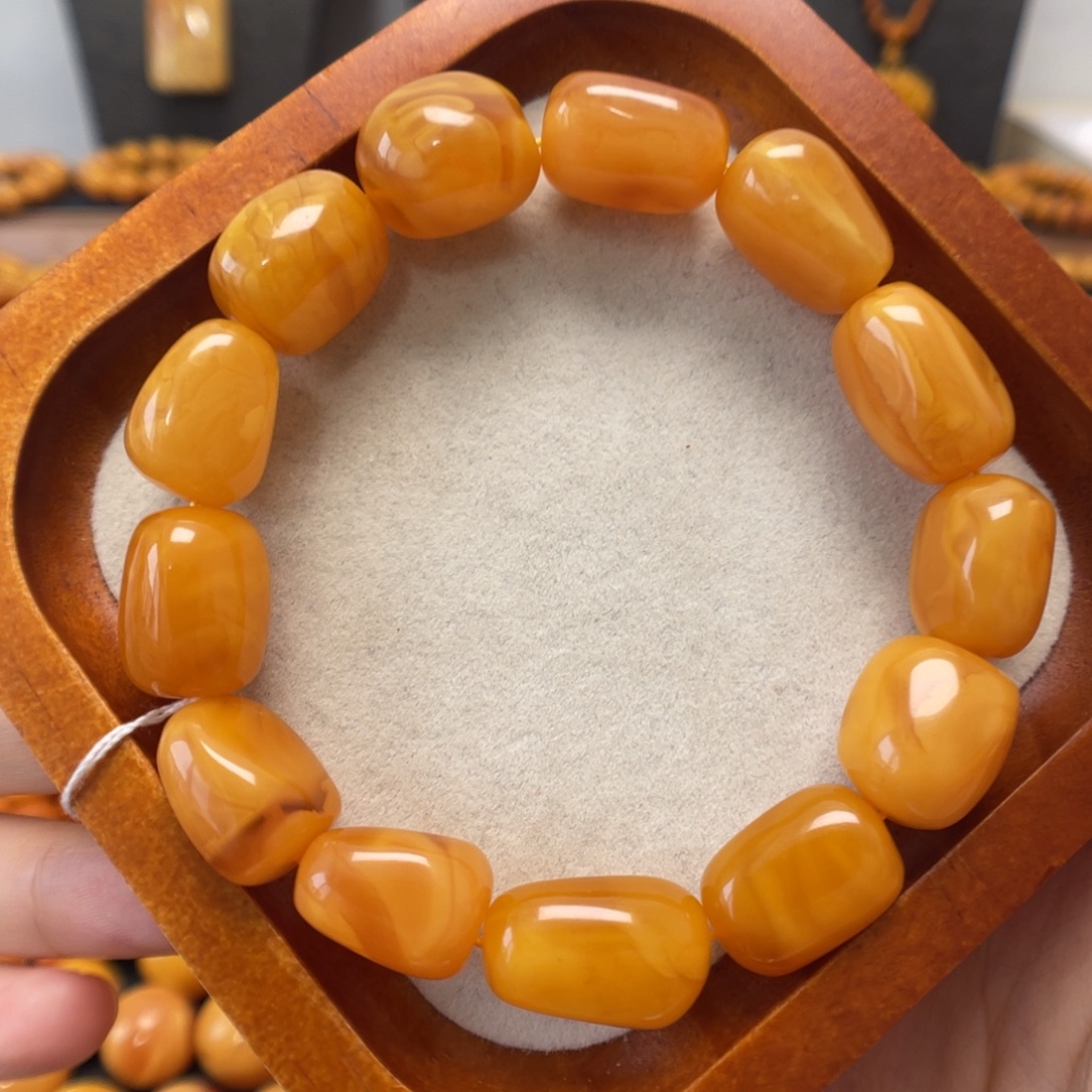 蜜蜡未镶嵌手链蜜蜡