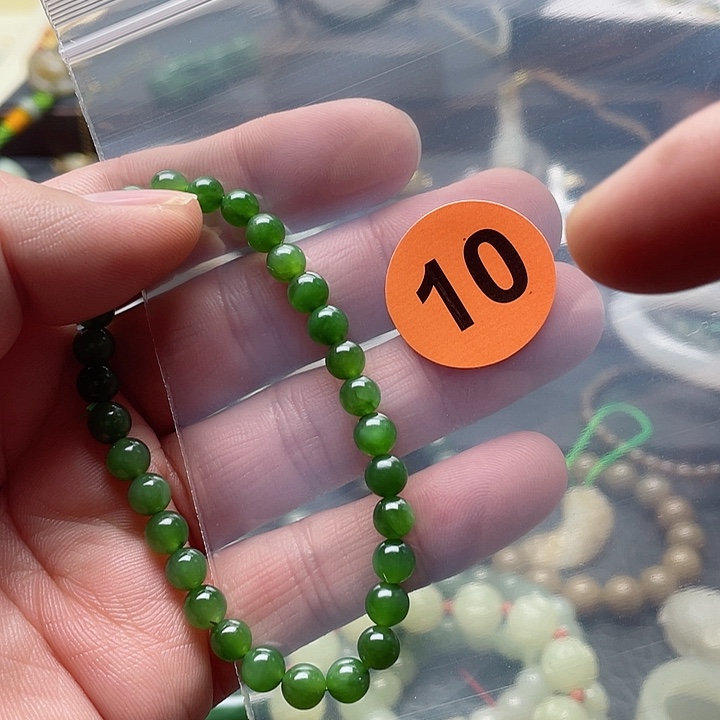 和田玉手串未镶嵌用****4