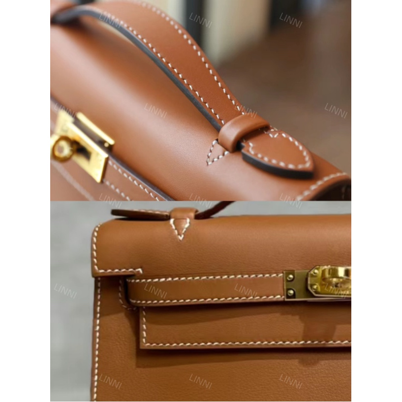 LINNI马鞍皮｜高定手缝线马鞍皮系列斜挎包腋下包