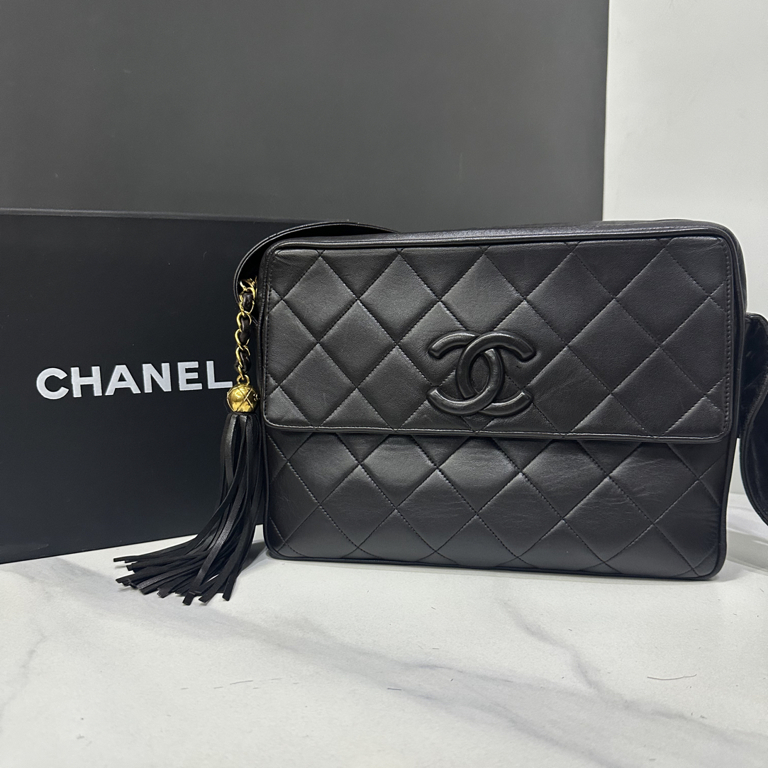 95新 Chanel/香奈儿 中古金球相机包3开26cm/HK50011220