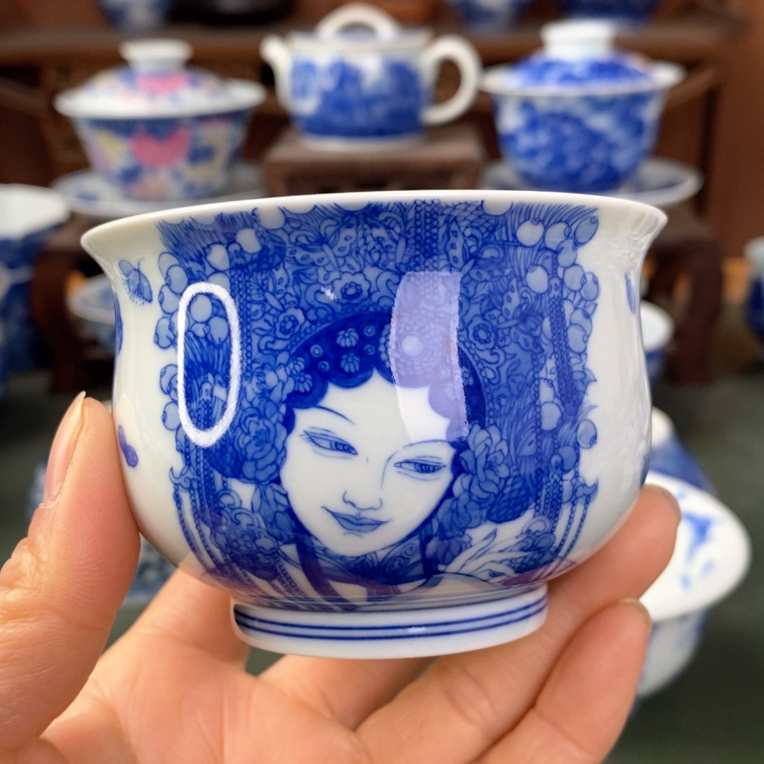 杯景德镇陶瓷手工手绘