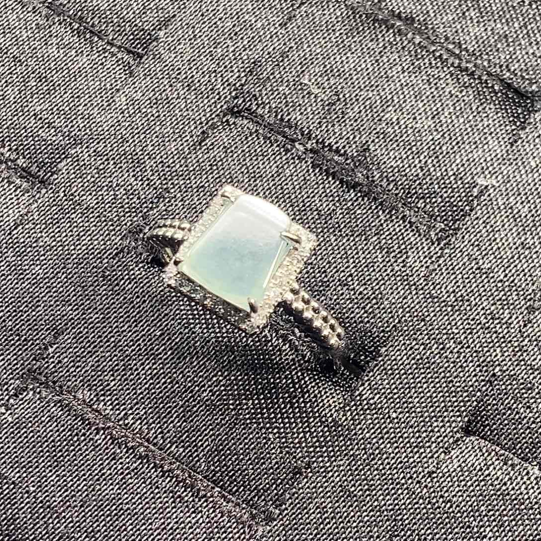 翡翠银S925镶嵌戒指