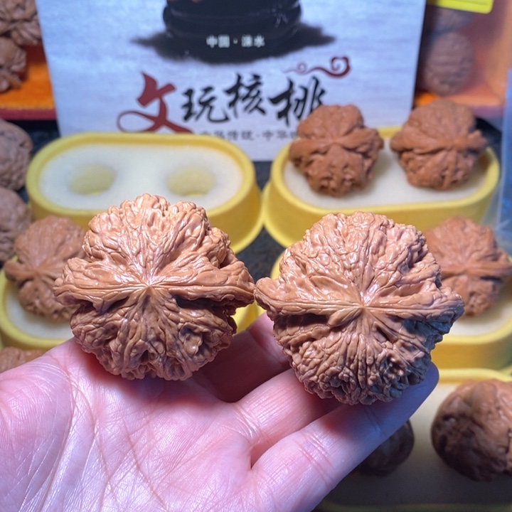 文玩核桃把件粗筋 49 46