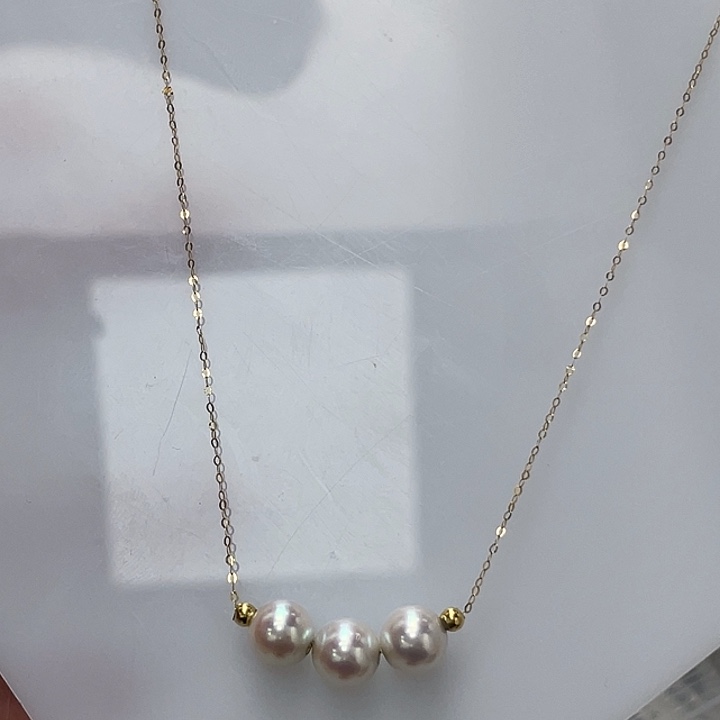 海水珍珠18K金镶嵌颈饰
