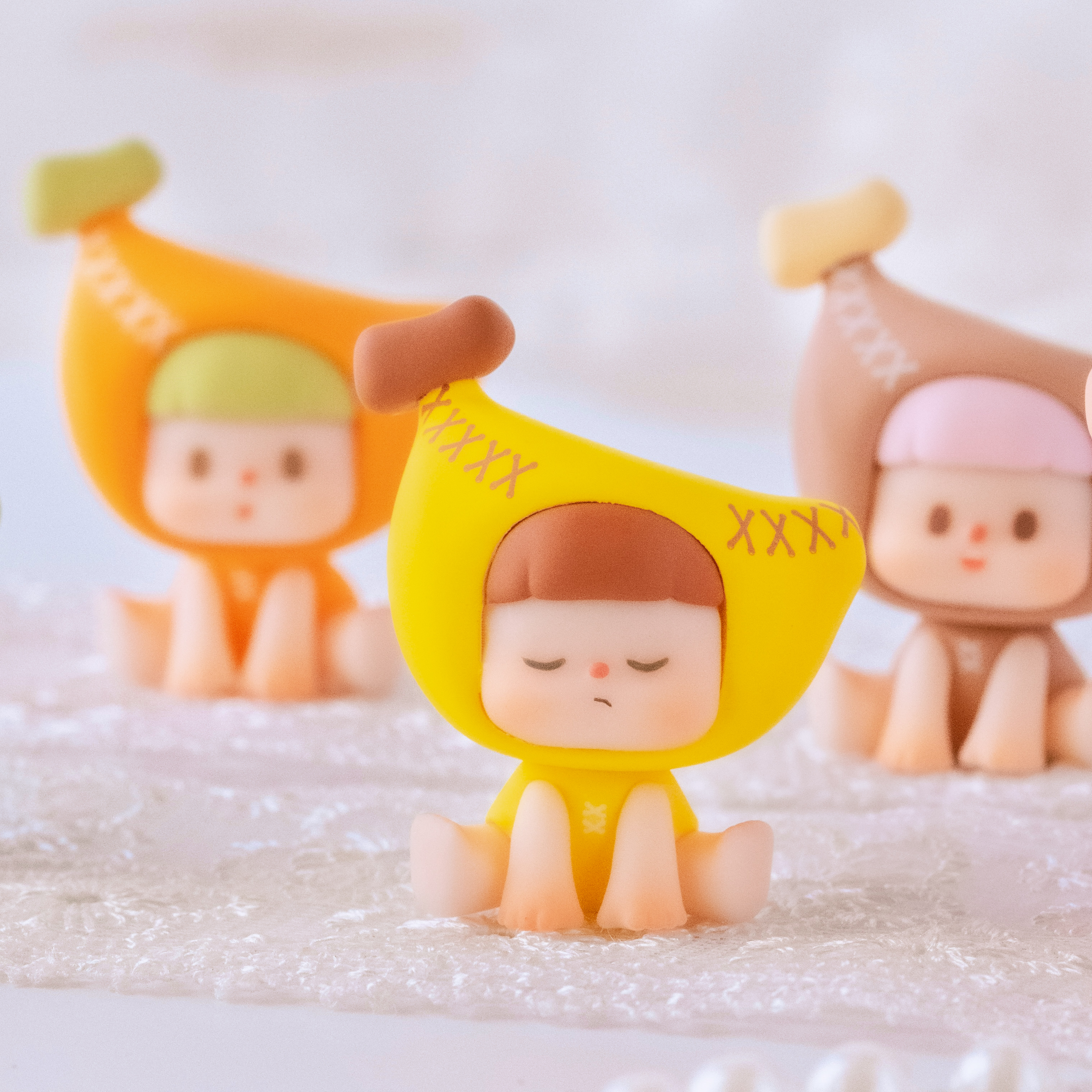 【直播拆】不二蕉福福萌粒手办摆件