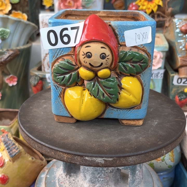 紫砂花盆粗陶材质多肉花盆