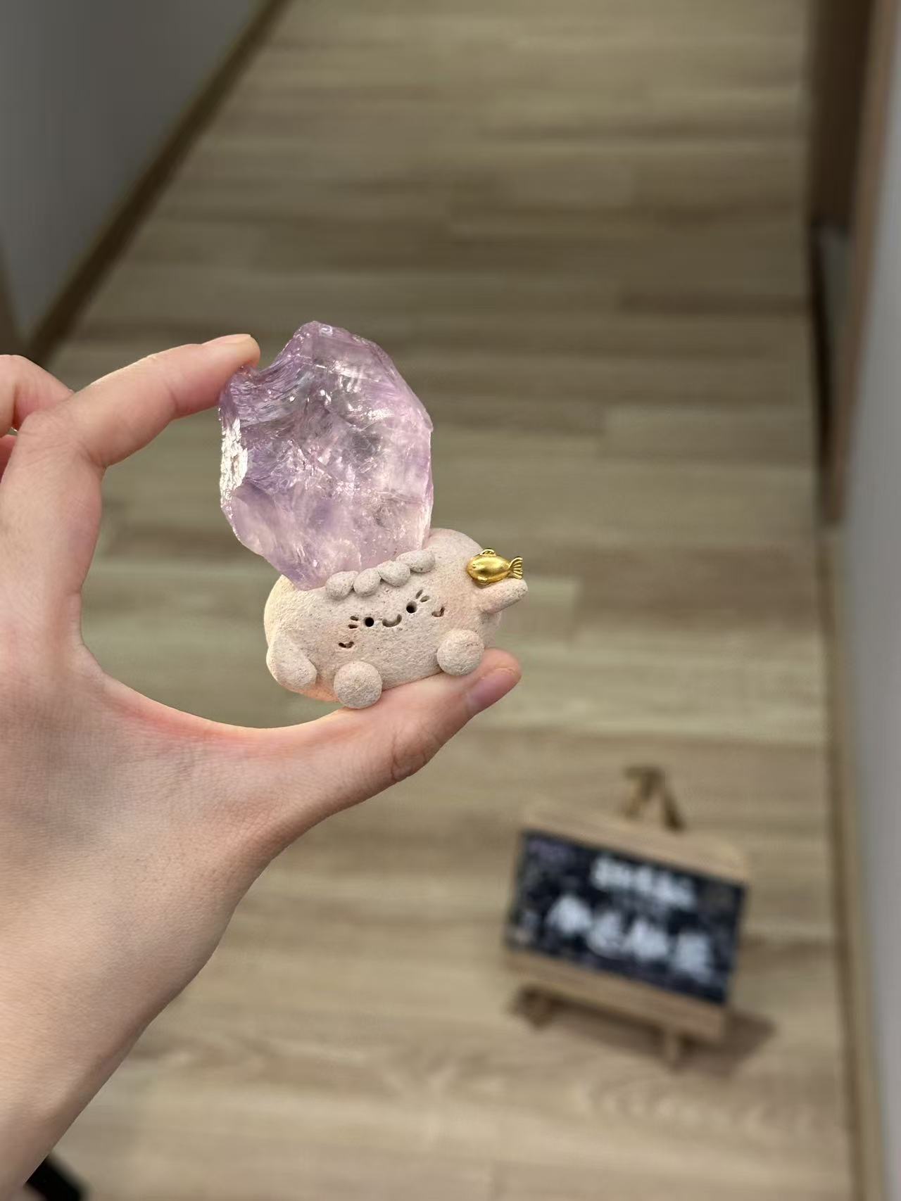水晶小豆丁可爱大颗粒紫水