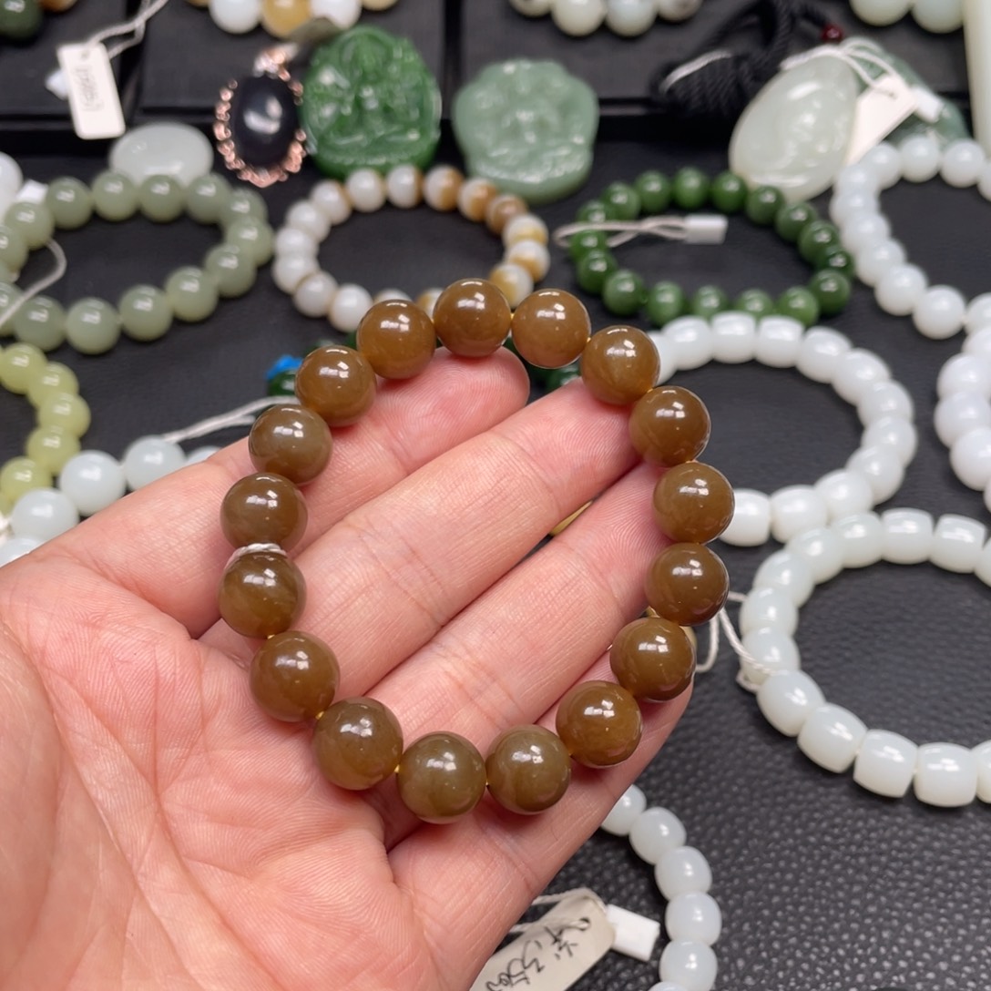 禅***和田玉未镶嵌手链