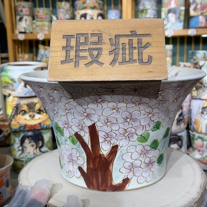 红陶景德镇艺术手绘作品