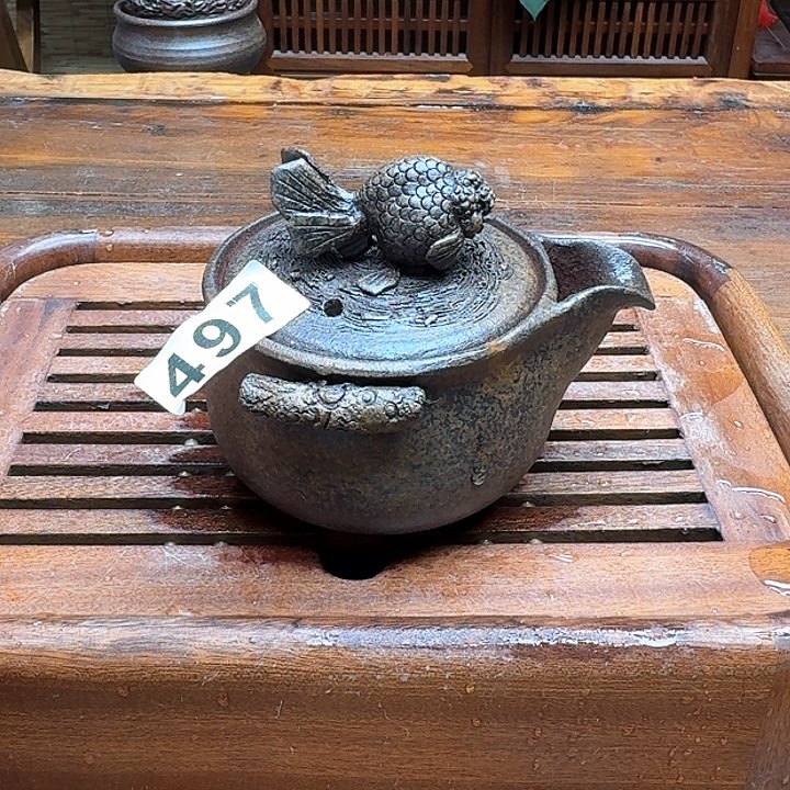 纯手工制作粗陶茶具