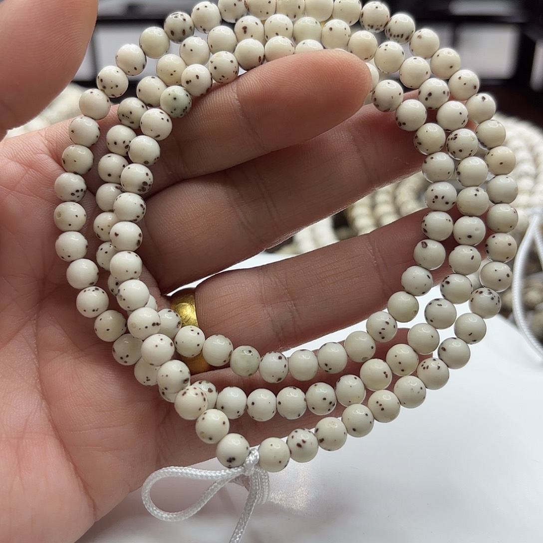 手串星月菩提6龙蛋果冻大留白