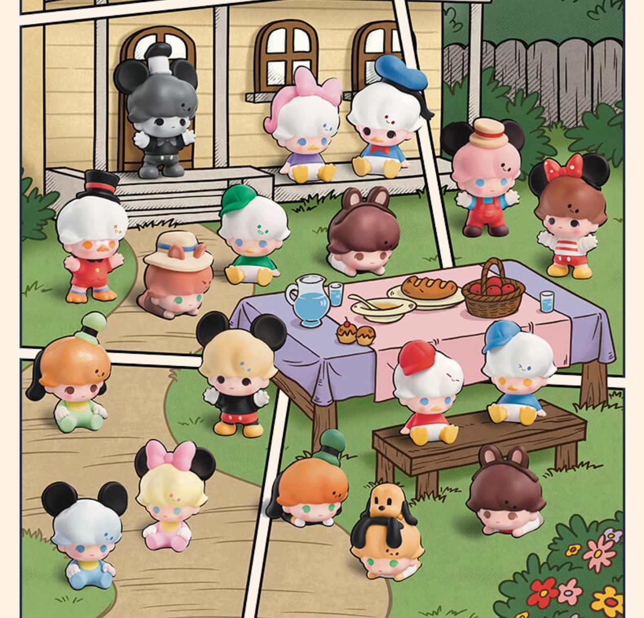 dimoo迪士尼联名萌粒盲袋系列潮玩手办可爱生日礼物桌摆件