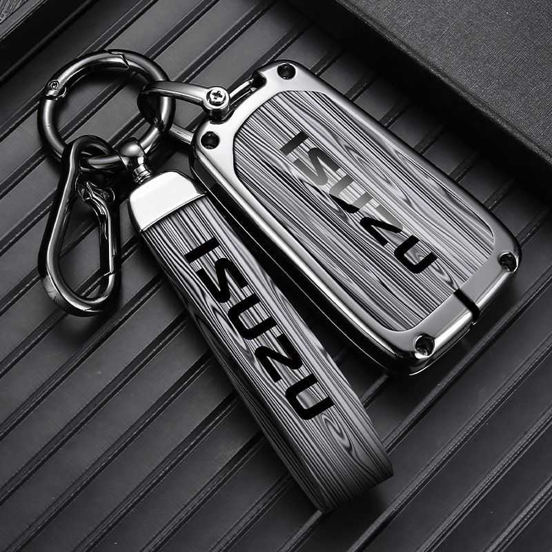 适用江西五十铃dmax钥匙套铃拓车瑞迈mu-X钥匙包牧游侠皮卡男皮