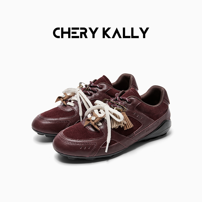 CHERY KALLY时尚复古耐磨百搭德训鞋女款透气新款板鞋963YD5614