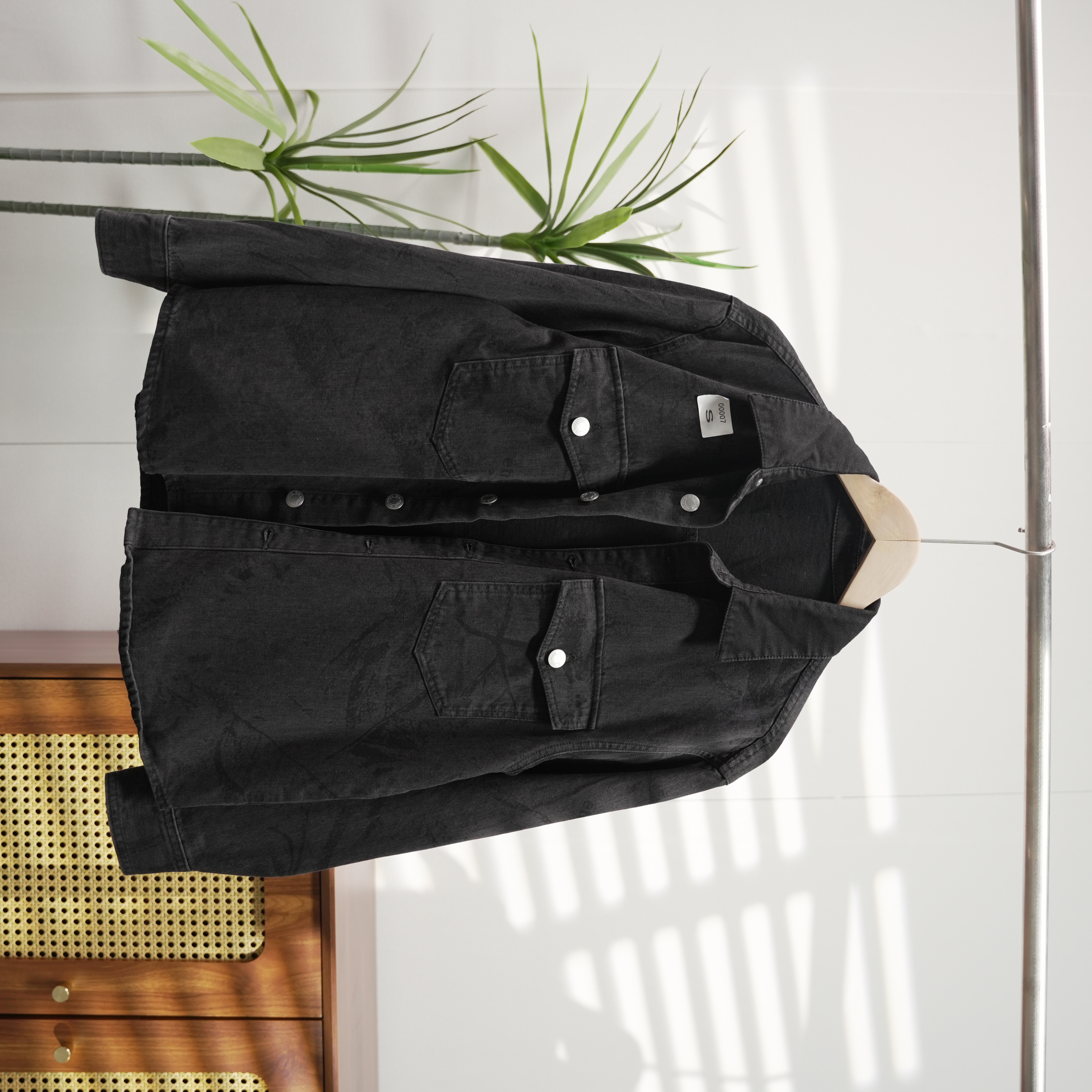 【G】潮牌男女百搭简约翻领牛仔夹克宽松休闲户外衬衫00007(D3-2