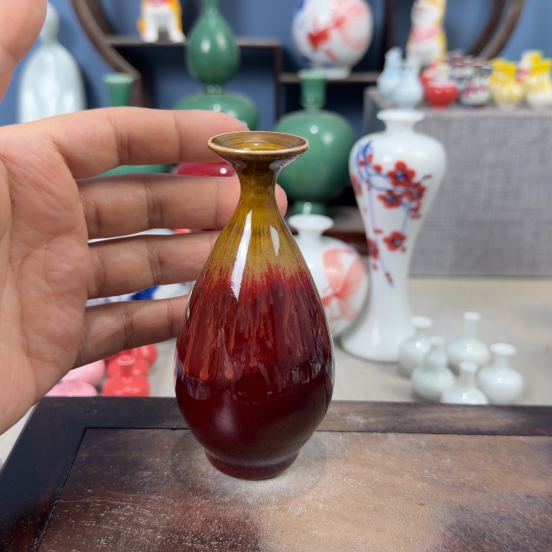陶瓷手工小花器摆件