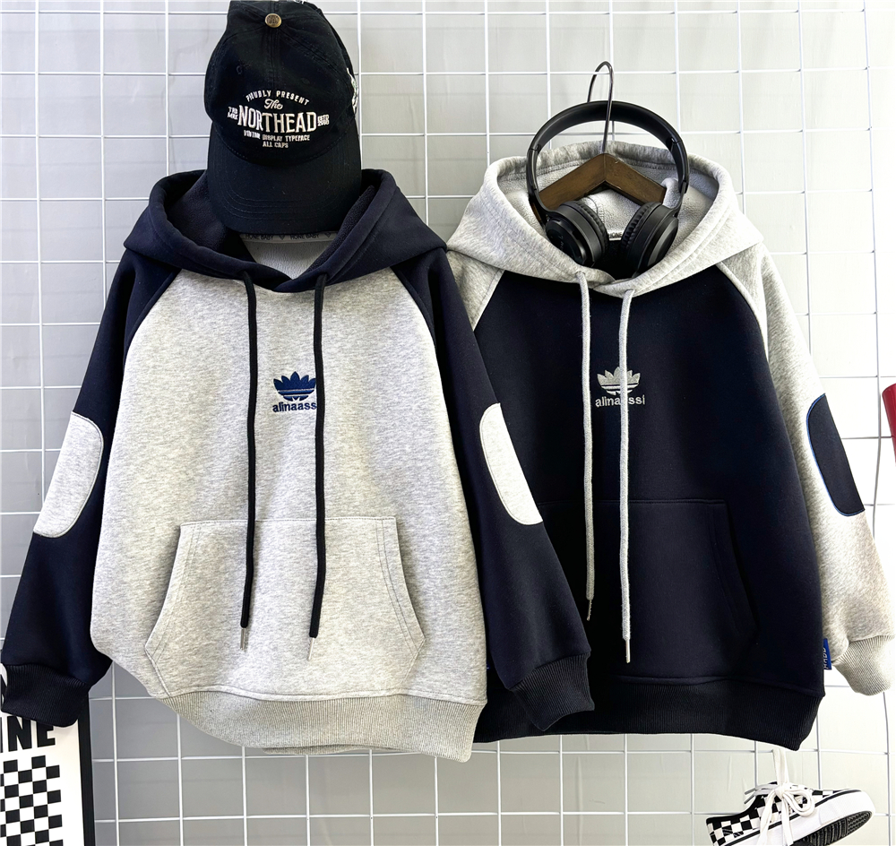 （实体品质清货）男童加绒加厚卫衣2025新款洋气儿童酷帅秋冬卫衣潮