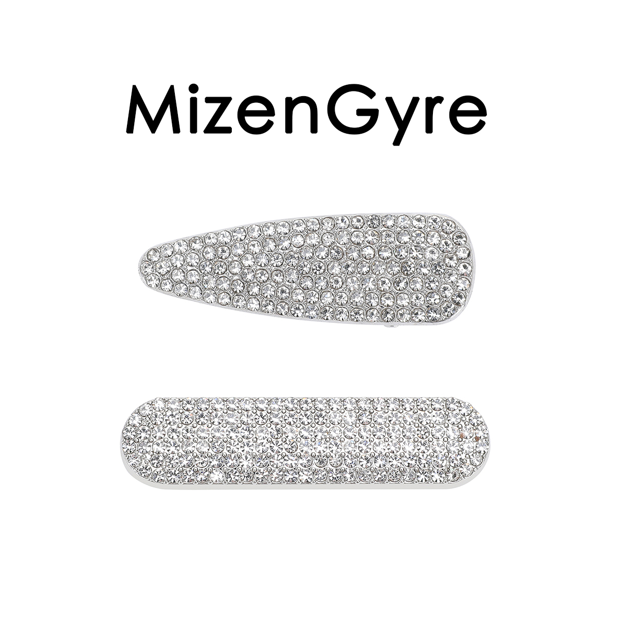 MizenGyre原创设计超闪亮晶晶满钻发夹边夹甜酷BB夹