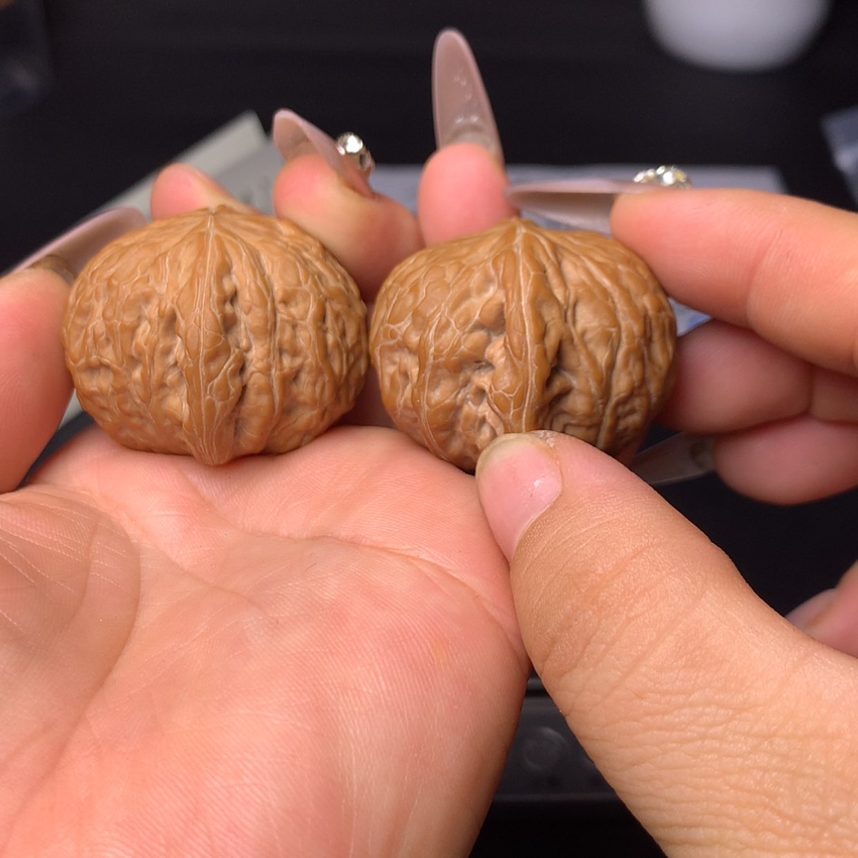 【闪购商品】文玩核桃把件铁锤38➕