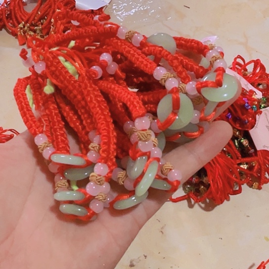 直播间推荐处理10个浅色的平安扣