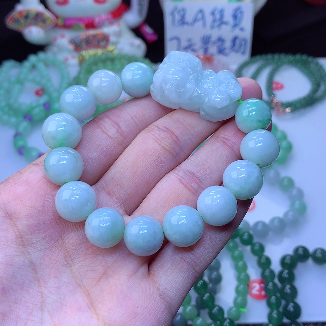 翡翠毛衣链未镶嵌