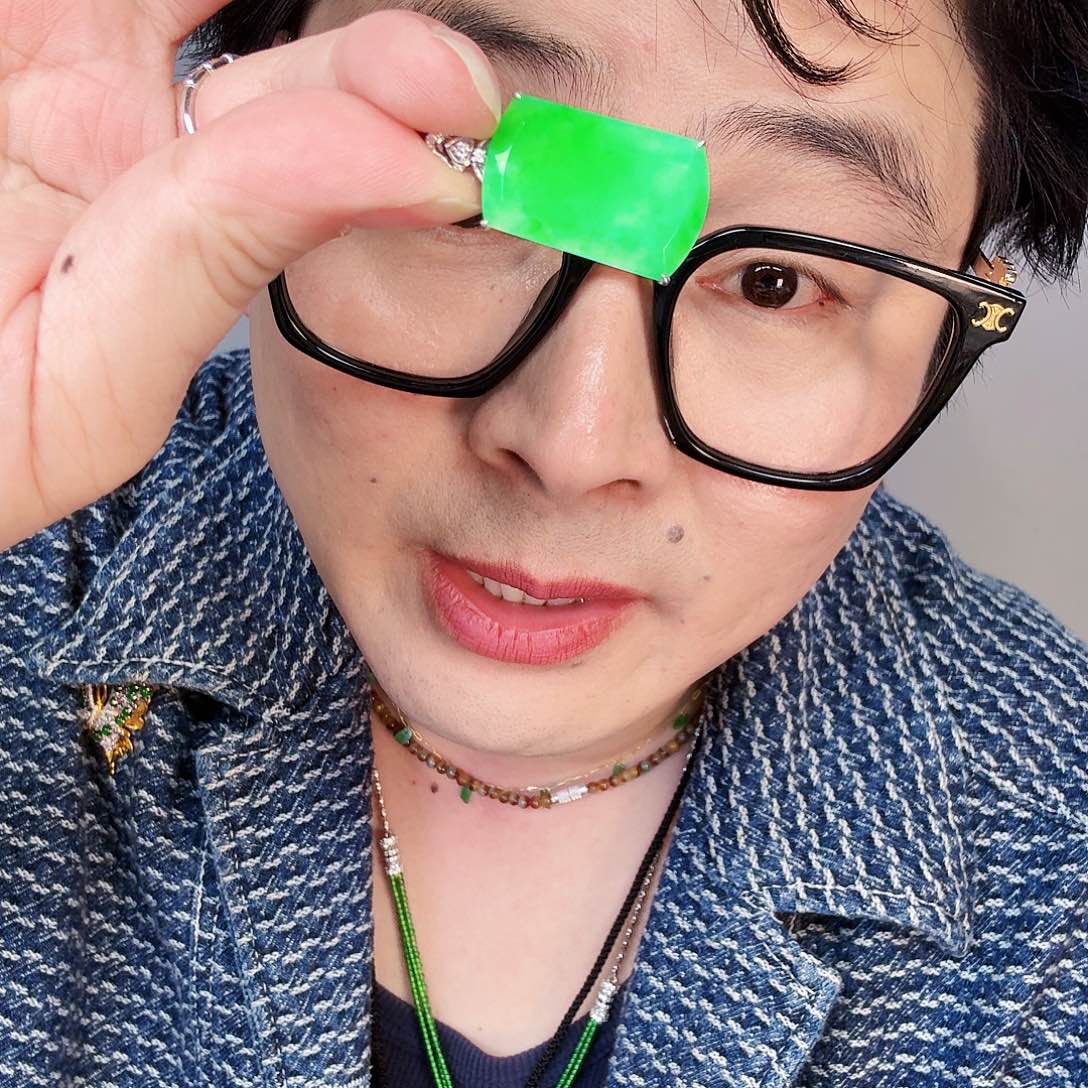 翡翠颈饰18K金镶嵌?****?一个