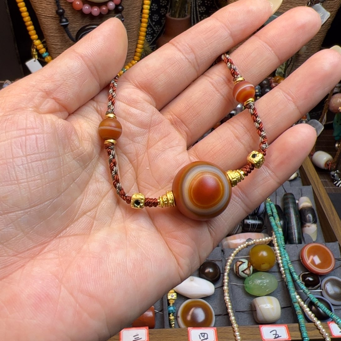 玛瑙/玉髓未镶嵌项链