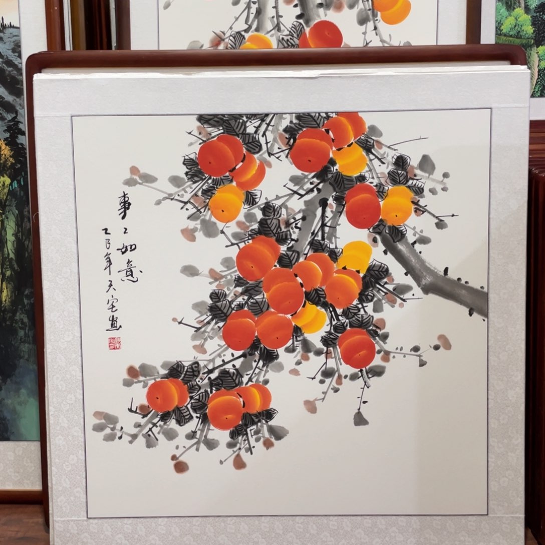 国画带框尺寸83*83厘米