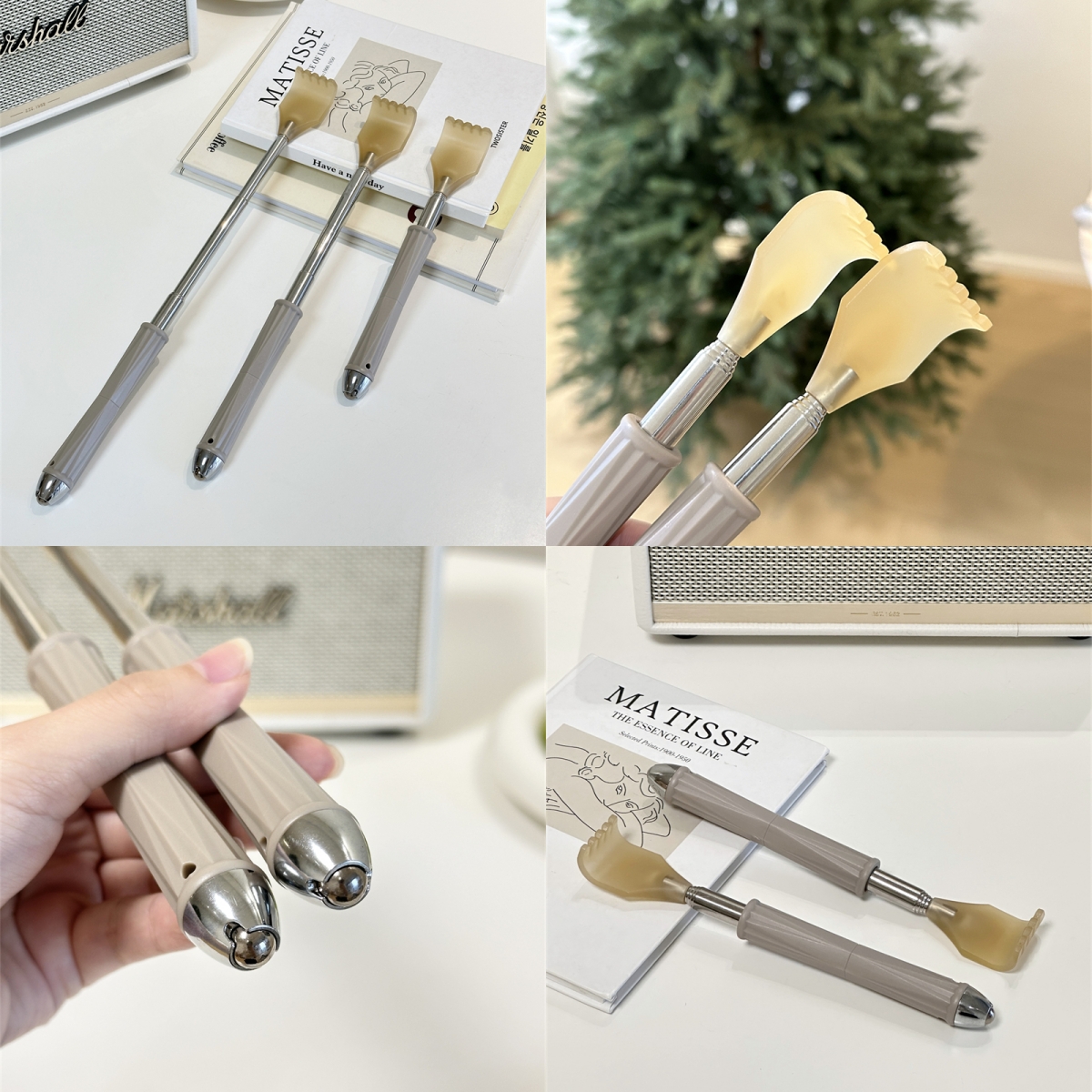 【出口订单】可伸缩痒痒挠家用多功能按摩挠痒二合一伸缩式痒痒挠