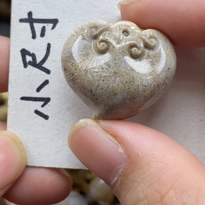 硅化珊瑚（珊瑚玉）未镶嵌颈饰