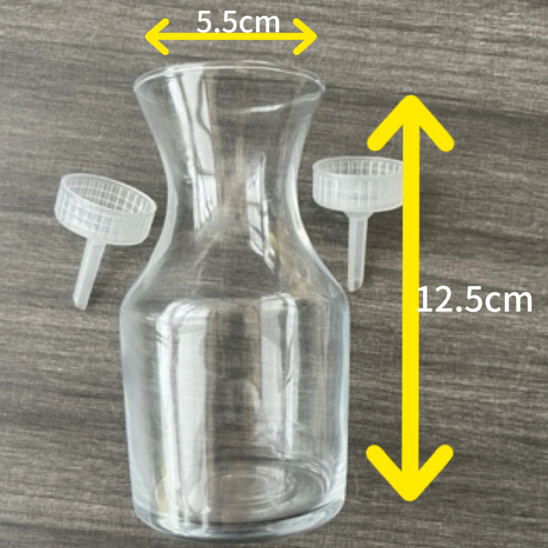 大号加厚玻璃收虾瓶搭配收虾口
