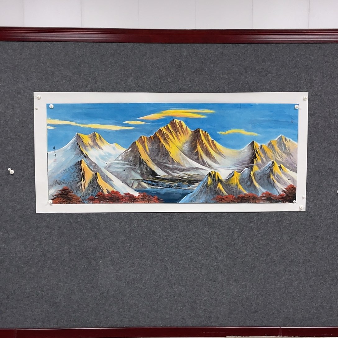 国画小六尺180.69画芯  刘老师作品