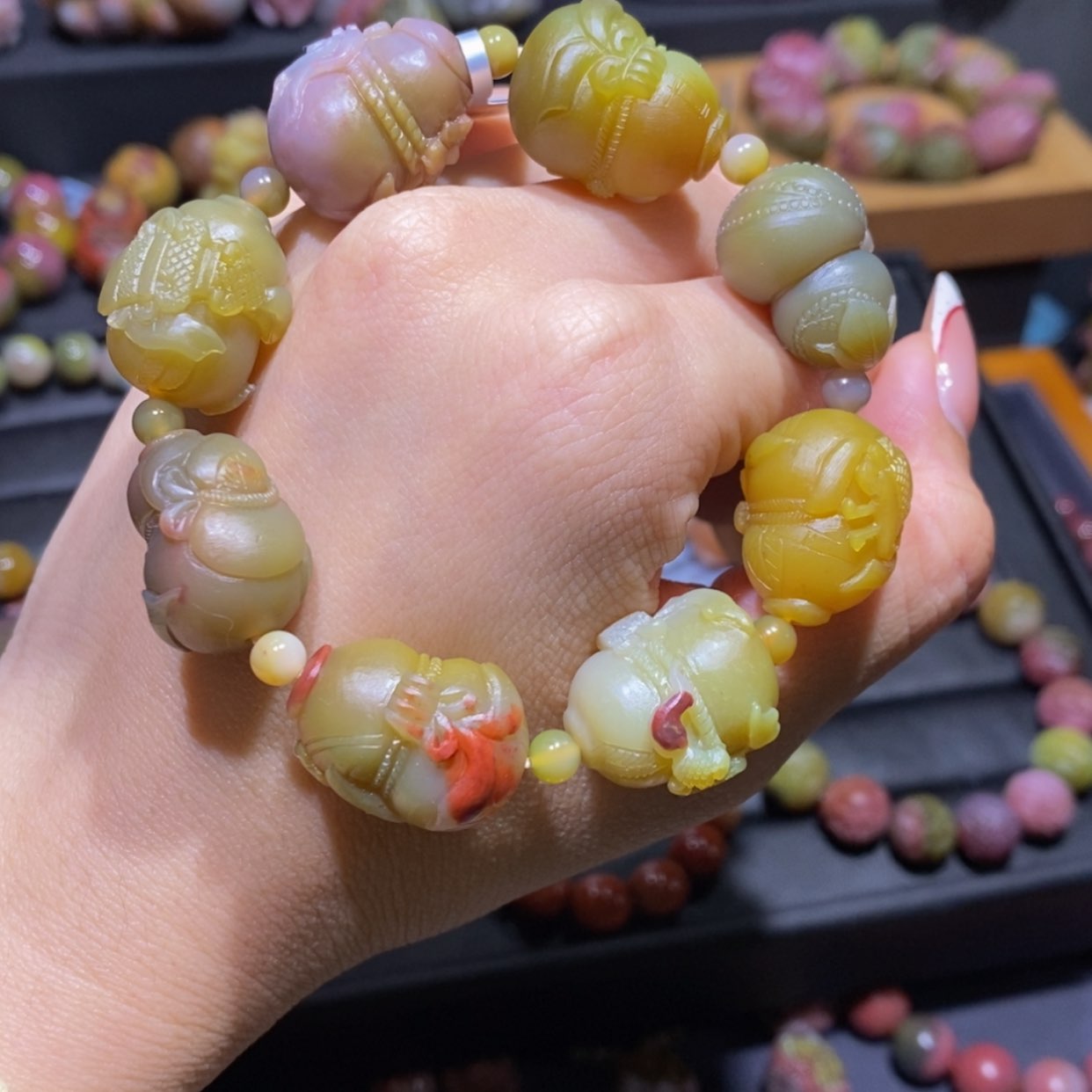 【闪购商品】玛瑙/玉髓手链未镶嵌盐源玛瑙