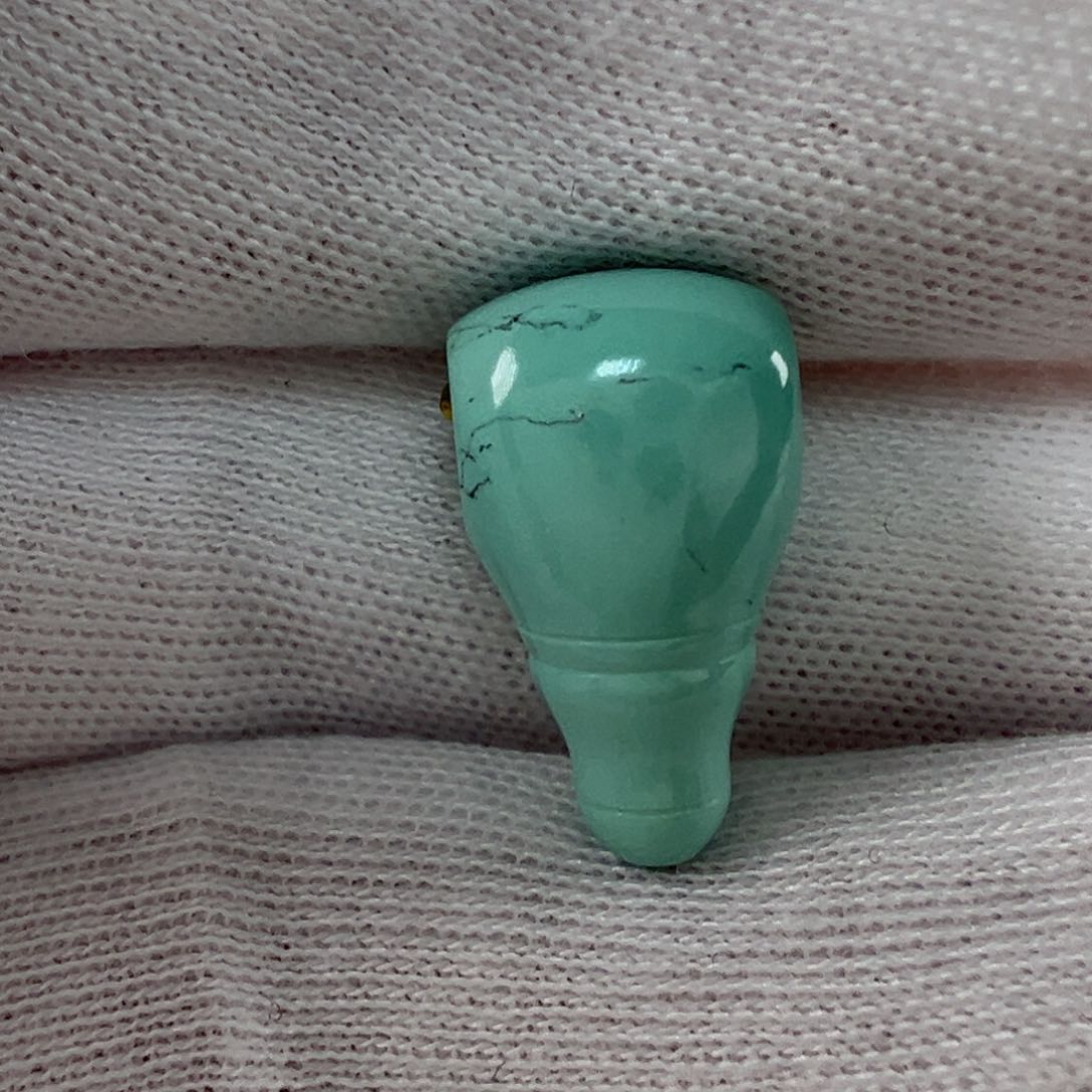 未镶嵌绿松石三通9.6mm