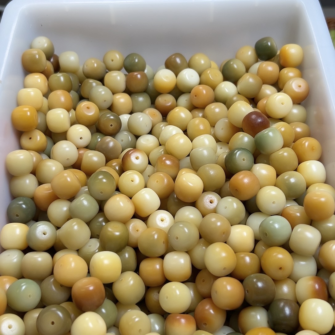 菩提根/象牙果吊坠卡16敦煌桶珠15颗